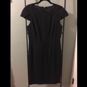 Business professional light wool dress